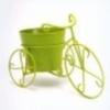 Kaspó tricikli fém 26x12, 5x17cm zöld