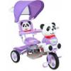 Panda tricikli szülőkormányos baby mix lila