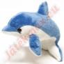 Plüss delfin kék-fehér 13cm