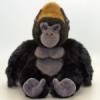 Plüss fekete gorilla 30 cm-es