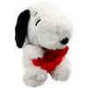 Snoopy 27 cm plüss kutya piros szivecskékkel