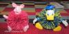 Disney Donald kacsa és Malacka gumilabda figurák - 1 FT NMÁ