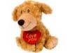 Plüss kutya szívvel 25 cm - Keel Toys