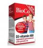 BioCo D3-vitamin 400 rágótabletta gyermekeknek, 60 db