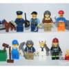 Lego City figurák Rendőr Tűzoltó Bányász Szerelő Takarító figura 9db