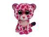Beanie Boos nagyszemű plüss leopárd, pink, 15 cm