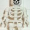 LEGO figura fehér csontváz - új castle pirate LOTR