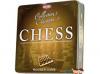 Klasszikus fa sakk, fém dobozban