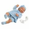 Csecsemő baba kék ruhában 45cm