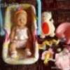 Baby Born 43 cm pisilős baba, eredeti hordozó, szánló, kiegészítők
