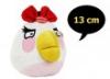 Angry Birds lányos plüss, hangot ad, 13 cm, fehér