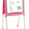 Játék álló fém kombi rajztábla, SMOBY, pink RJS044