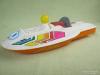 Retro műanyag játék motorcsónak csónak hajó