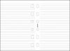 Kalendárium betét jegyzetlap pocket méret vonalas Filofax fehér