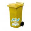 120 l.KUKA sárga hulladéktároló műanyag 120l. kültéri
