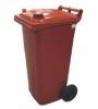 120 l.KUKA piros hulladéktároló műanyag 120l. kültéri